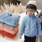 慢津贴：丽格薇尔 秋冬儿童珊瑚绒外套 100-150cm