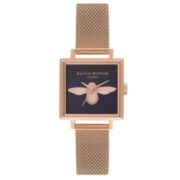 经典小蜜蜂！Olivia Burton 女士3D BEE时尚方形腕表OB16AM96 直邮含税到手￥635.37