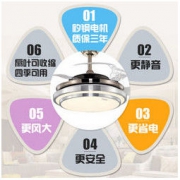 TCL 清莹系列 LED吊扇灯 36寸 25W