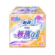 Sofy 苏菲 极薄0.1 日用卫生巾 250mm 15片 *8件