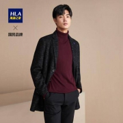 HLA 海澜之家 HWDAJ4E054A 男士羊毛西装领大衣