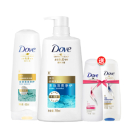 Dove 多芬 氨基酸洗护套装（洗发水700ml+护发素400ml+小样100ml*2） *2件