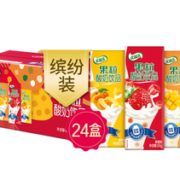 PLUS会员！伊利 优酸乳果粒酸奶牛奶饮品 245g*24盒/箱