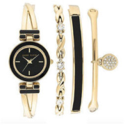 ANNE KLEIN 安妮·克莱因 AK/3284BKST 女士时装腕表