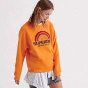 国内¥720！Superdry 极度干燥 Raven 女士圆领纯棉套头卫衣 到手279.79元