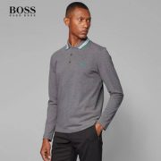 国内¥1100！BOSS hugo boss 雨果·博斯 Plisy 男士纯棉长袖Polo衫 50272945 到手400.39元