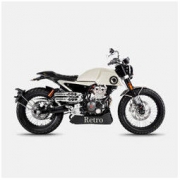 aprilia 艾普瑞利亚 宗申 CR150 摩托车复古街车 1.0版 19款 米白色