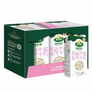 Arla 阿尔乐 进口高钙脱脂牛奶 1L×6盒 *3件