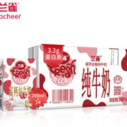 双11预售！ Lacheer 兰雀 唯鲜全脂 纯牛奶 200ml*24盒