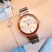 中亚Prime会员！ANNE KLEIN 安妮·克莱因 2434RGRG 镶钻玫瑰金石英女表 到手190.05元