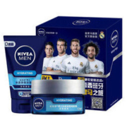NIVEA 妮维雅 男士水活深层润肤霜 50g+水活多效洁面乳 50g 套装