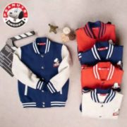 史努比 男女童加绒棒球服外套（100~150码）3色