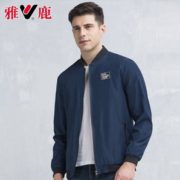 Yaloo 雅鹿 男士简约棒球领休闲夹克