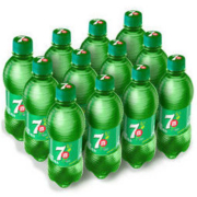 限地区：7喜 七喜7up 柠檬味 汽水碳酸饮料 300/330ml*12瓶 （新老包装随机发货）百事出品 *2件