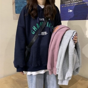 ins潮学生宽松连帽纯棉卫衣