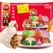 三全 状元水饺 冬菇鸡肉口味 1.02kg 60只 *5件 64.5元（需用券）