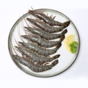 菜帮 越南进口超大黑虎虾 净重370g*3件