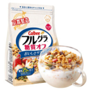 PLUS会员：Calbee(卡乐比) 水果麦片 糖质OFF口味 600g/袋 *3件