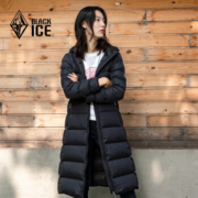 1日0点、双11预告： BLACK ICE 黑冰 F8182 女款连帽过膝羽绒服