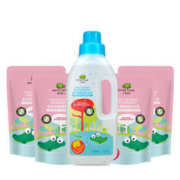 白菜价：小树苗 婴儿葡萄柚洗衣液1050ml+300ml*4袋补充装