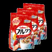 双11预售，日本国民麦片：700gx3袋 Calbee卡乐比 经典原味水果麦片