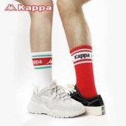 Kappa 卡帕 KP0W11 情侣条纹撞色长筒袜 2双装*2套