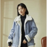 自巧 20ZQ0557 女士加厚牛仔外套