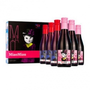 京东PLUS会员： 爱之湾喵先生喵小姐干红葡萄酒187ml*6瓶礼盒装 西班牙进口 *3件