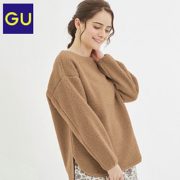 GU 极优  长绒圆领套头衫