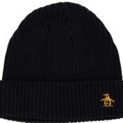 柔软舒适！Original Penguin Basic Ribbed Logo 男士针织帽