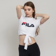 柔软舒适、黑卡会员！FILA 斐乐 681926 M67 女士短袖T恤