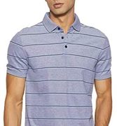 Calvin Klein Men's Liquid Touch 男士马球条纹Polo衫  到手约112.9元