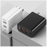 BASEUS 倍思 飞速 BS-CH910 Type-C+USB三口 充电器 60W