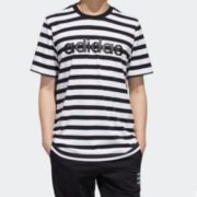 27日0点： adidas 阿迪达斯 neo GJ8917 男士运动条纹T恤 89元包邮（需用券）