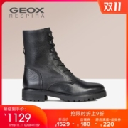 GEOX/健乐士 女头层牛皮 HOARA短靴马丁靴