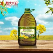 不含转基因！恒大兴安 芥花籽橄榄油4L