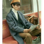 双11预售：MECITY 539394 男装中长款大衣