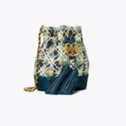 某猫3590元！Tory Burch FLEMING SOFT粗花呢福袋水桶包