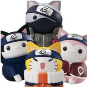 火影忍者 如喵般大的猫咪火影 套装 4个/套 MegaHouse [20年11月]