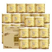 6点：清风 原木金装系列 卷纸 4层*140g*10卷