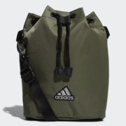 adidas 阿迪达斯 女士多功能小水桶包 绿色