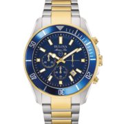prime会员！Bulova 宝路华 Marine Star海洋星系列 98B230 三眼计时时尚男表  直邮含税到手新低￥1608.62