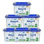 Aptamil爱他美 德国白金版婴幼儿奶粉 2段 800g 6罐装