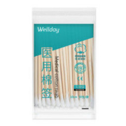 白菜价：WELLDAY 维德 灭菌级医疗医用棉签 10cm 6袋