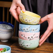 11日0点、双11预告： 蓬业 釉下彩饭碗 2碗2筷