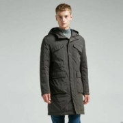 pierre cardin  皮尔·卡丹   男士 连帽长款 羽绒服  需凑单