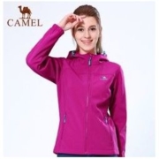 CAMEL 骆驼 A7W114102 女款连帽加厚软壳衣外套
