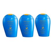 SHISEIDO 资生堂 新艳阳夏臻效水动力防晒乳液 蓝胖子 SPF50+ 150ml*3