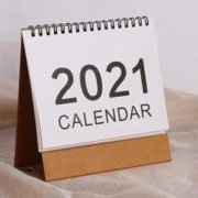 印宝堂 2021年小清新台历 白色
