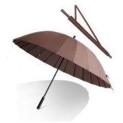 LlNTORE 朗特乐 24骨长柄大码雨伞 咖啡色